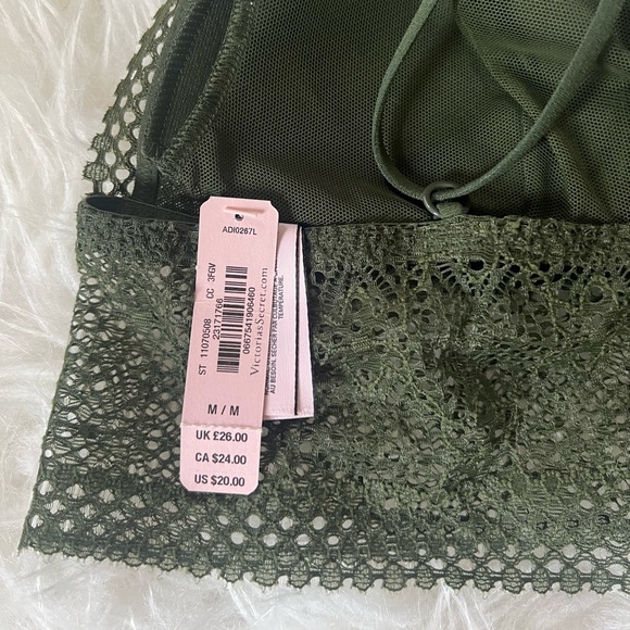 Green Lace Bralette / Bandeau size M - Picture 6 of 6